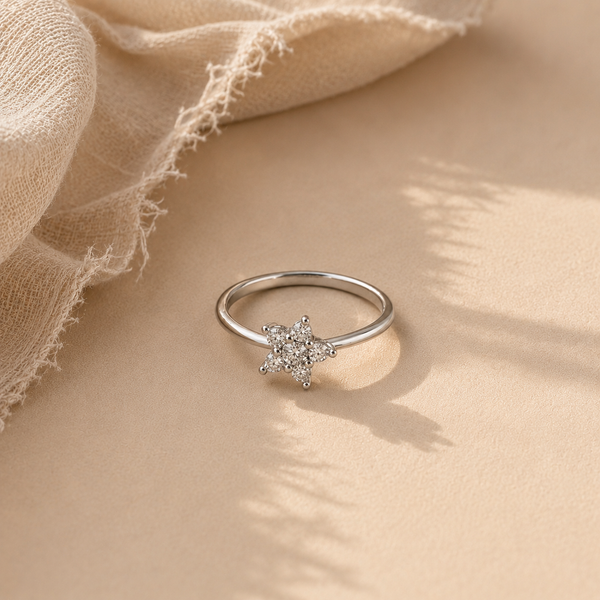 Dainty Star Cluster Ring
