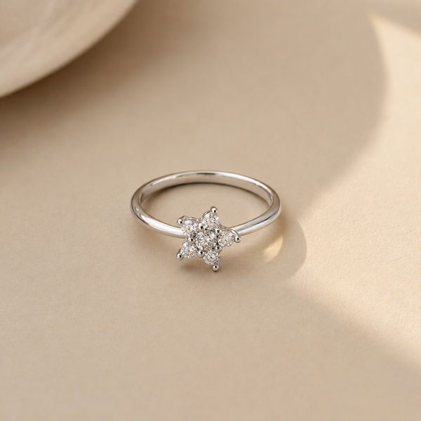 Dainty Star Cluster Ring