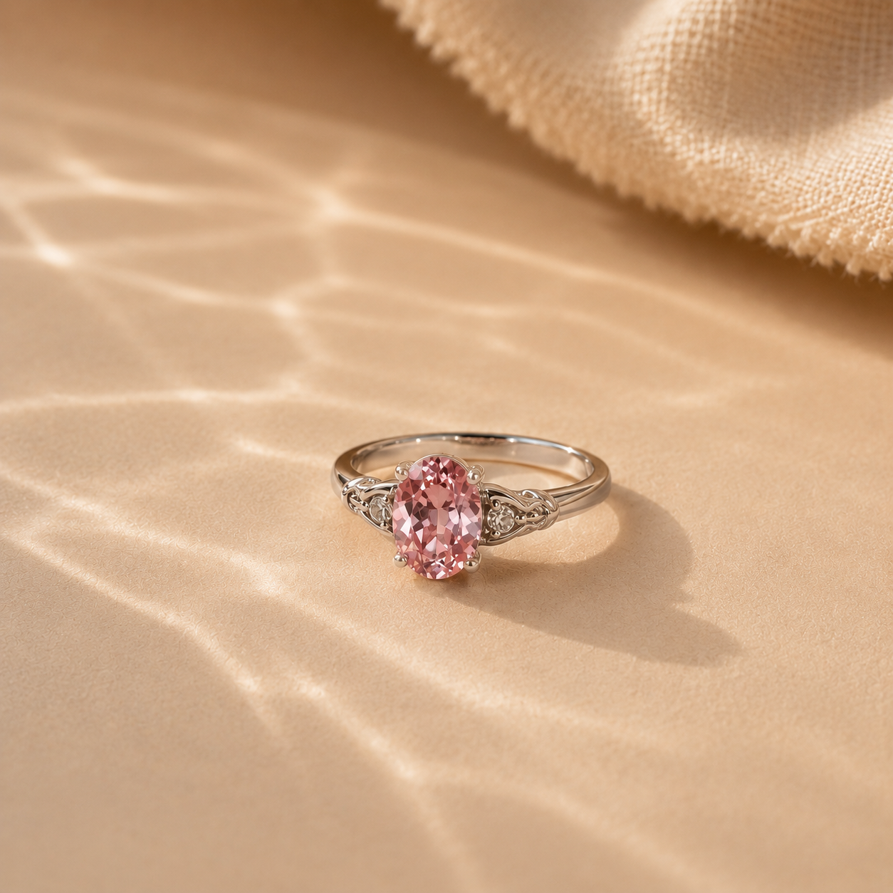 Aurielle Pink CZ Statement Ring