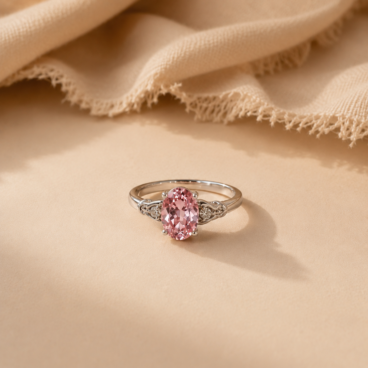 Aurielle Pink CZ Statement Ring