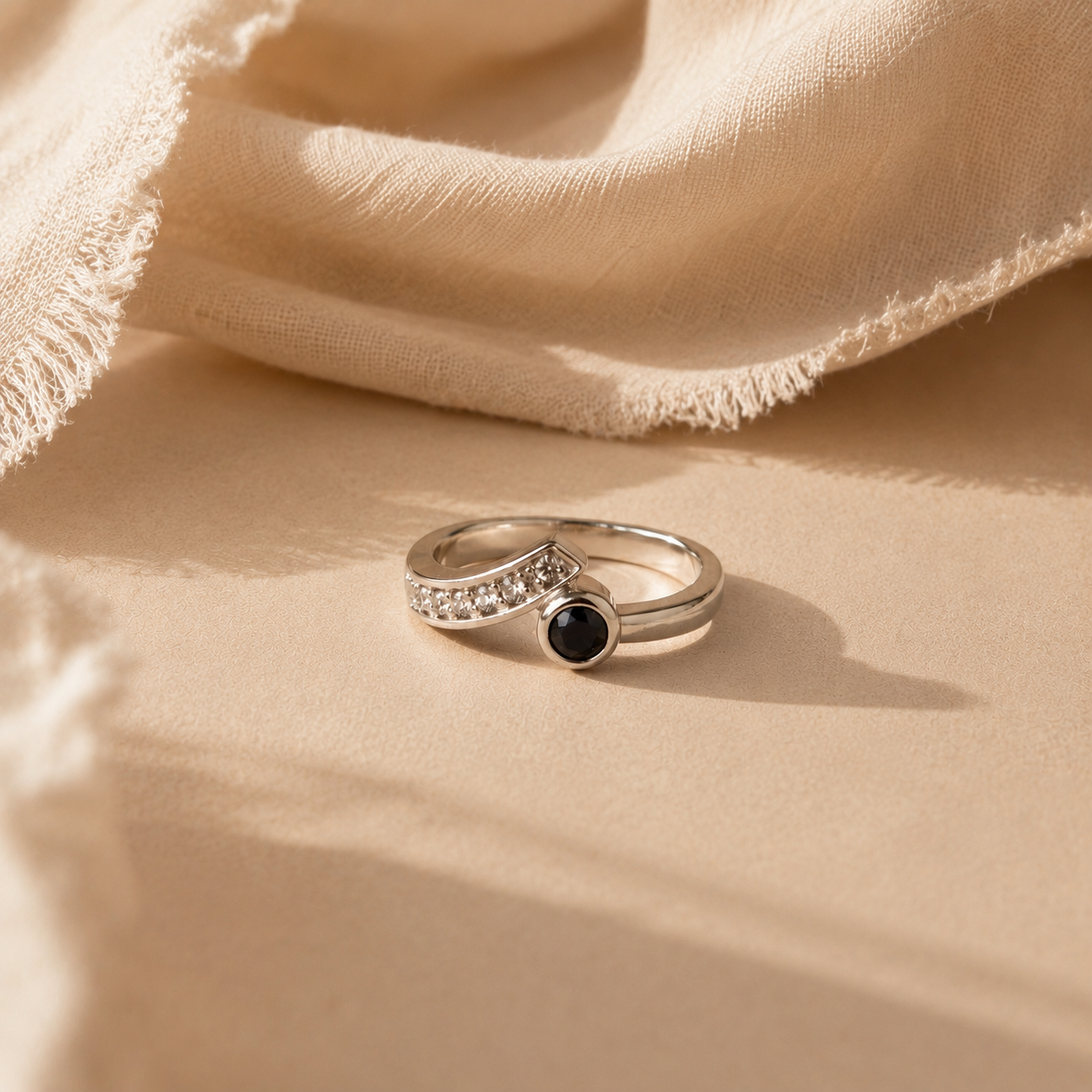 Celeste Sapphire Wave Ring