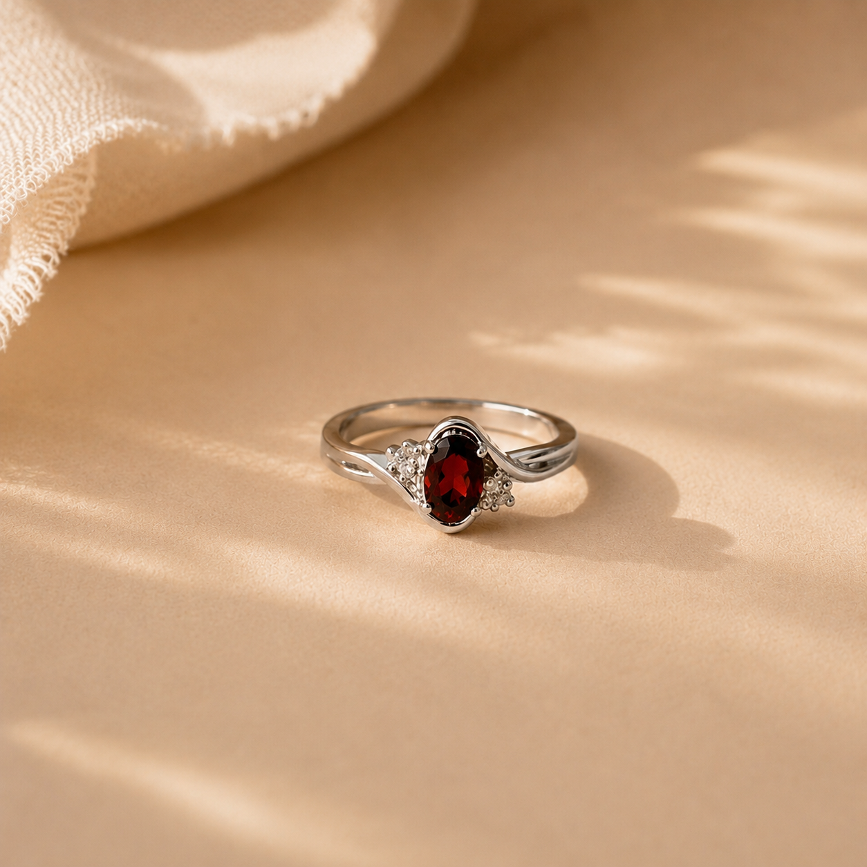 Crimson Grace Garnet Ring