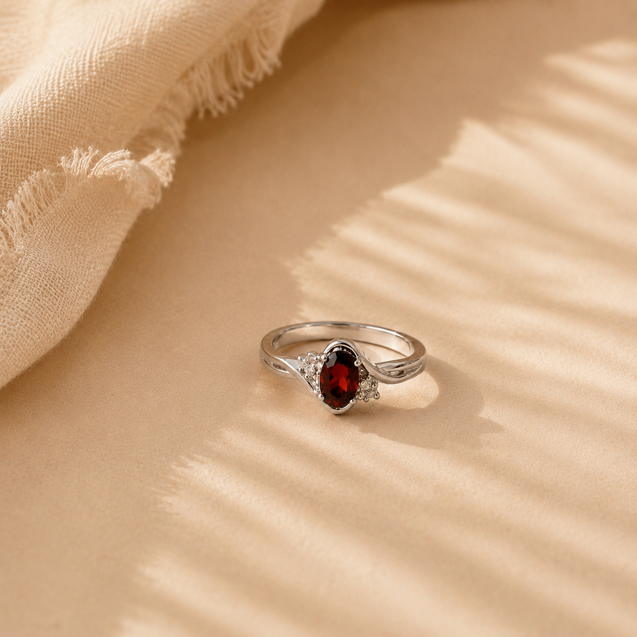Crimson Grace Garnet Ring