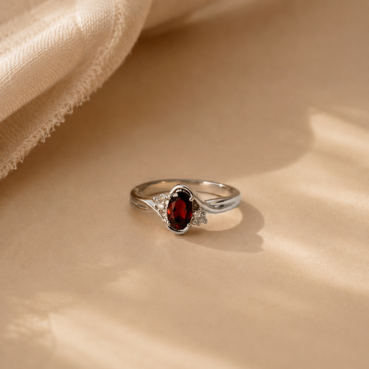 Crimson Grace Garnet Ring