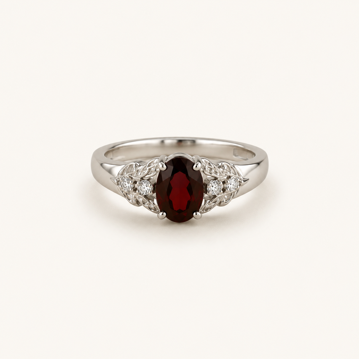 Vintage Garnet Filigree Ring
