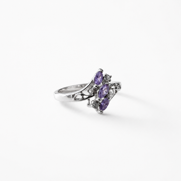 Vintage Amethyst Filigree Ring