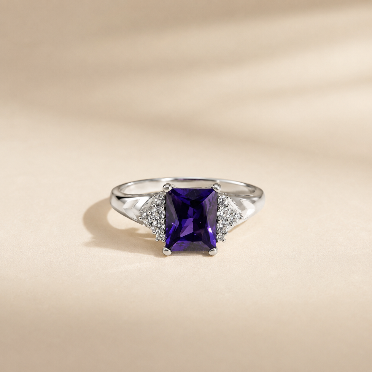 Amethyst Statement Ring