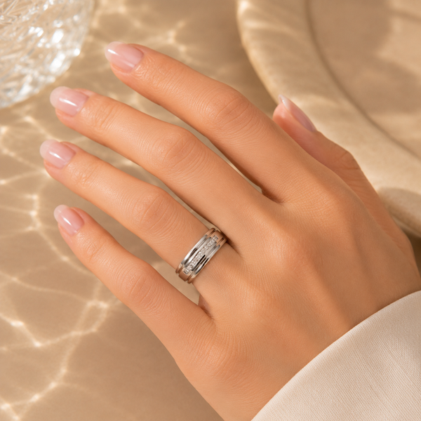 Classic CZ Band Ring