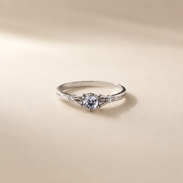 Classic Three Stone CZ Ring