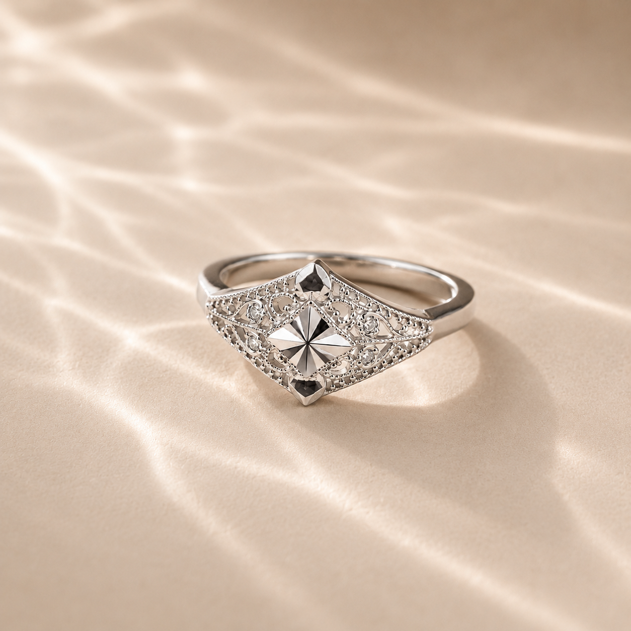 Vintage Filigree Kite Ring