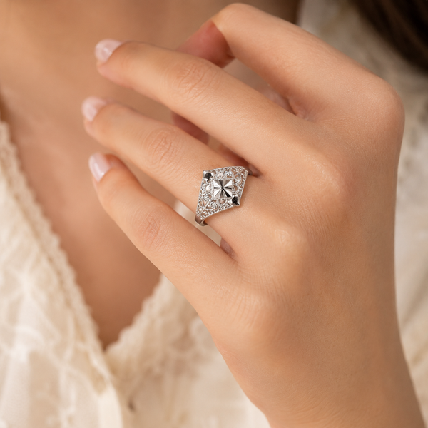 Vintage Filigree Kite Ring