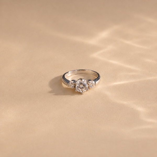 Classic Three Stone Engagement Ring