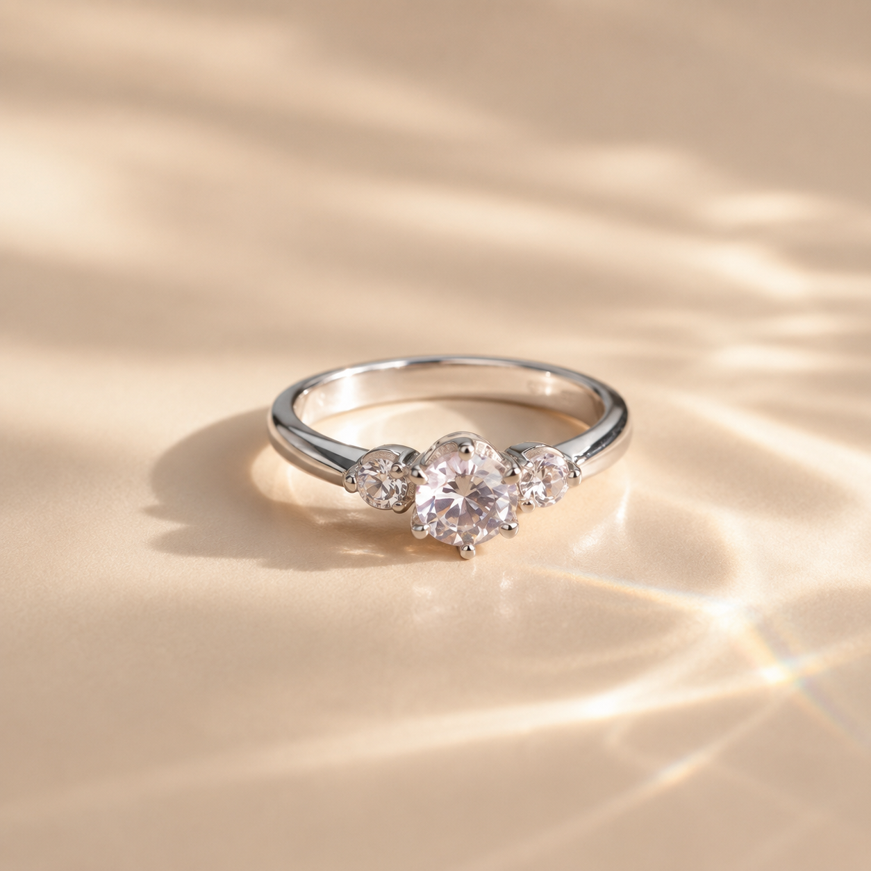 Classic Three Stone Engagement Ring
