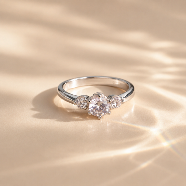 Classic Three Stone Engagement Ring