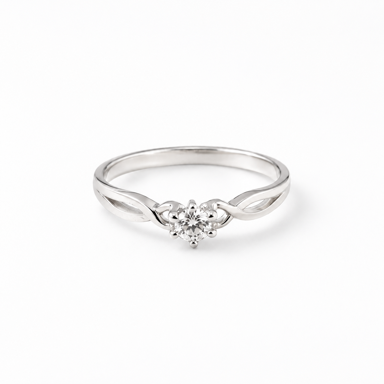 Infinity Solitaire Ring
