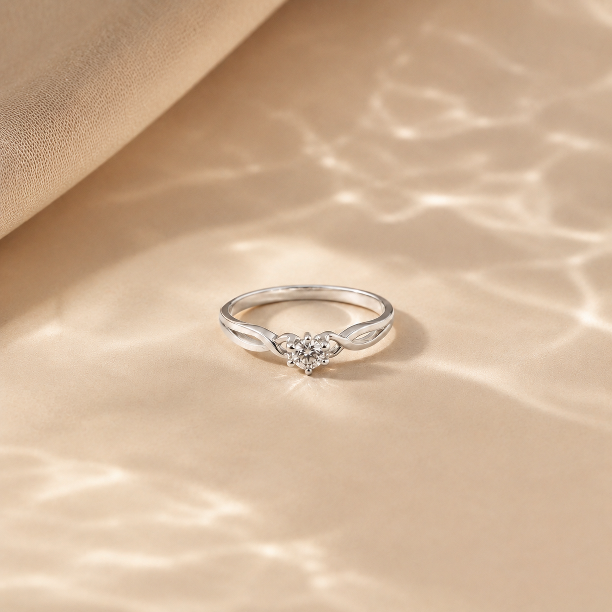 Infinity Solitaire Ring