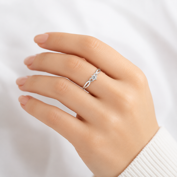 Infinity Solitaire Ring