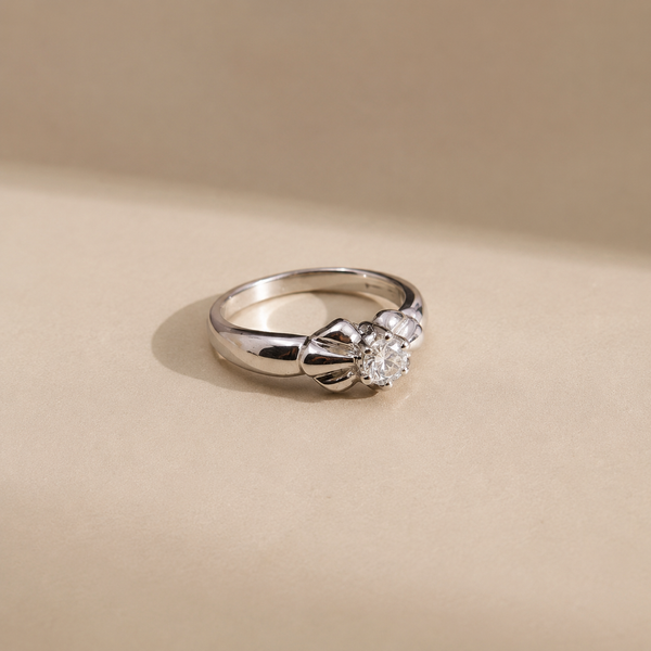 Petal Bloom Solitaire Ring