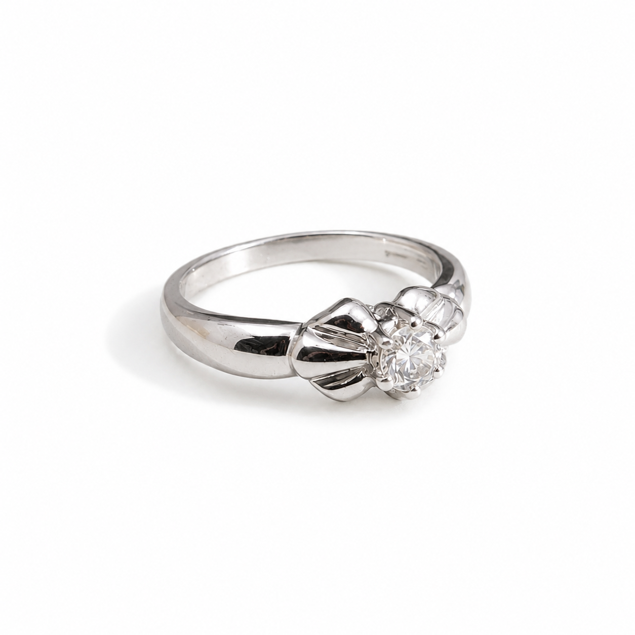 Petal Bloom Solitaire Ring