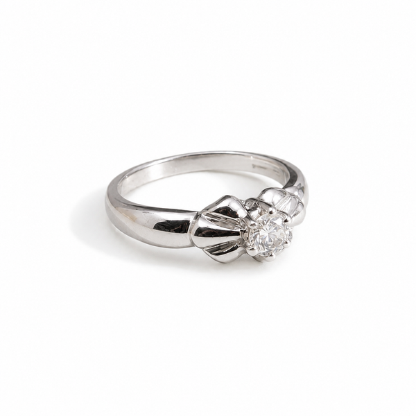 Petal Bloom Solitaire Ring