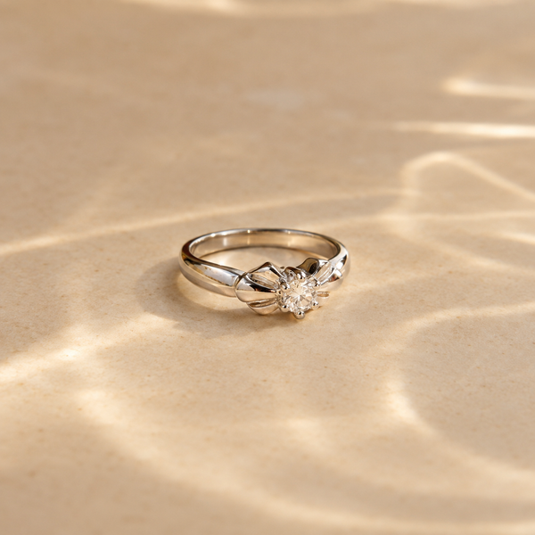 Petal Bloom Solitaire Ring