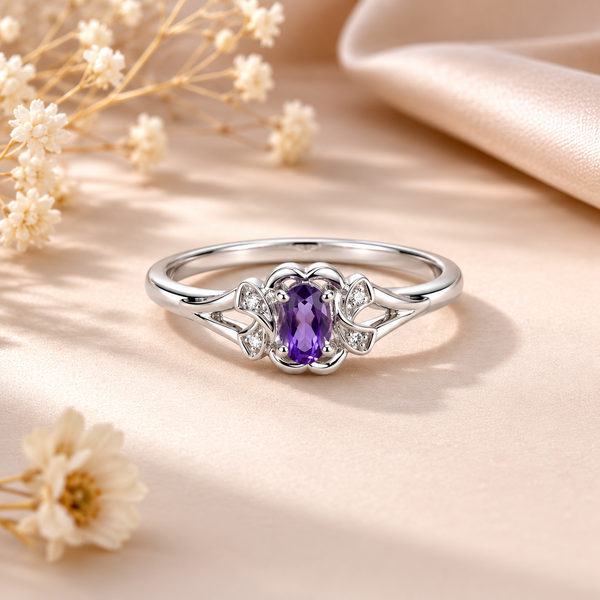 Amethyst Bloom Ring