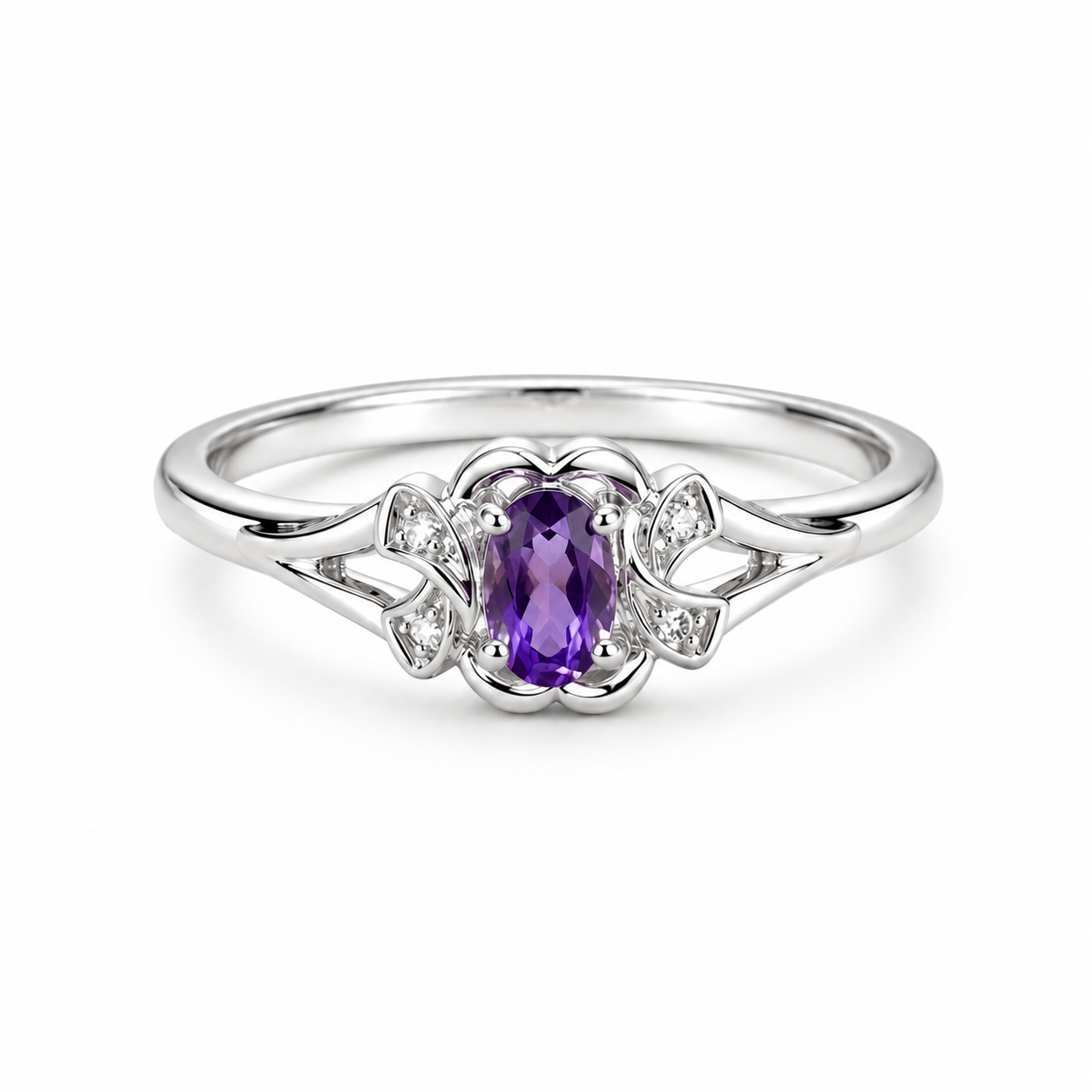 Amethyst Bloom Ring