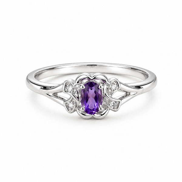 Amethyst Bloom Ring