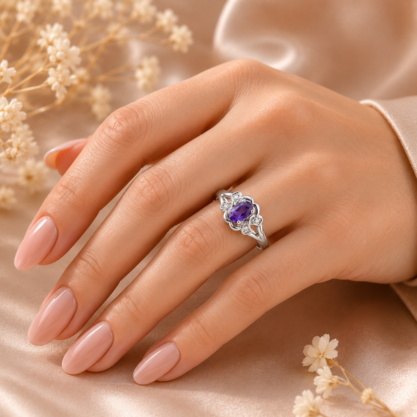 Amethyst Bloom Ring