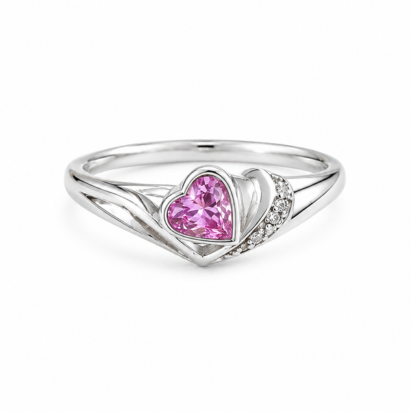 Pink Heart Whisper Ring