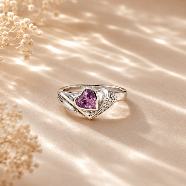 Pink Heart Whisper Ring