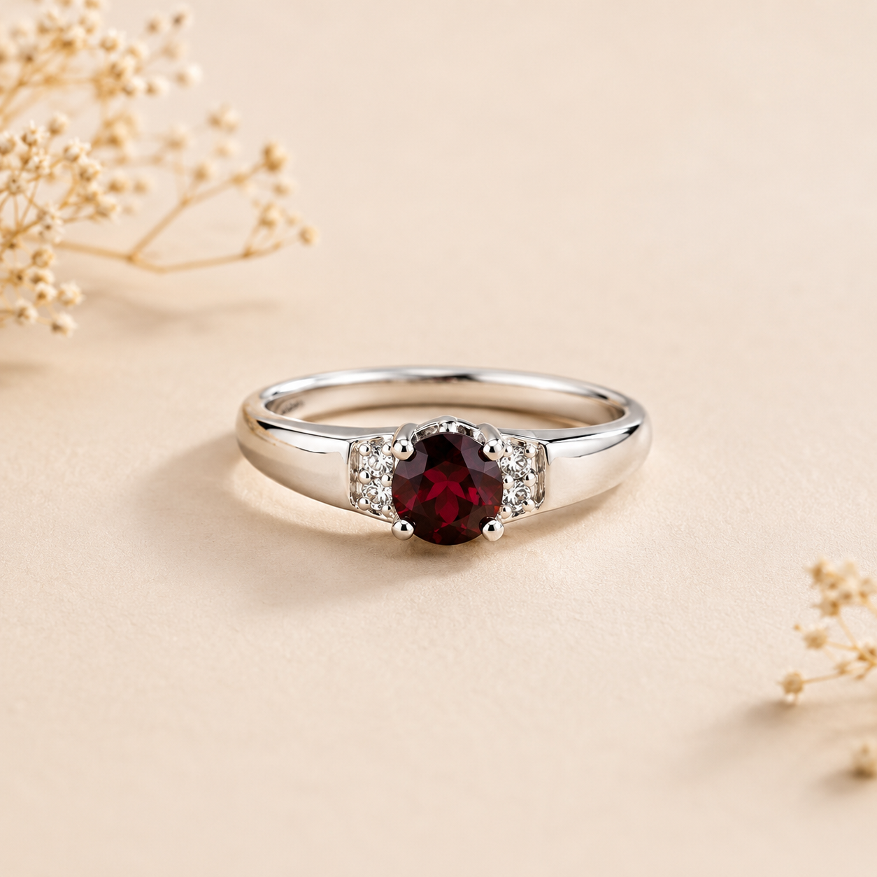 Garnet Grace Ring