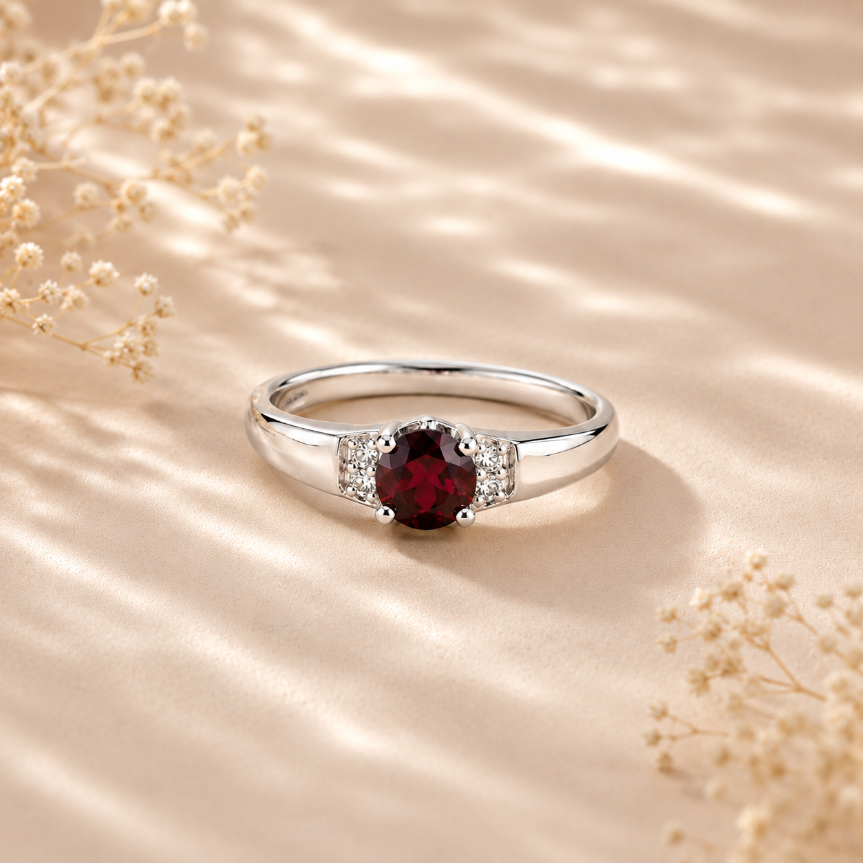 Garnet Grace Ring