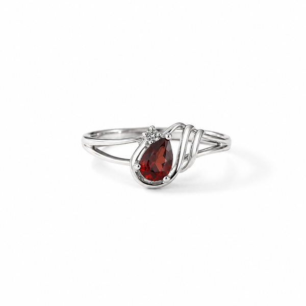 Garnet Cascade Ring
