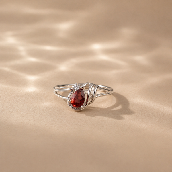 Garnet Cascade Ring
