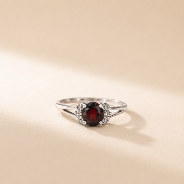 Scarlet Grace Garnet Ring