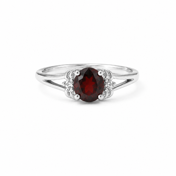 Scarlet Grace Garnet Ring