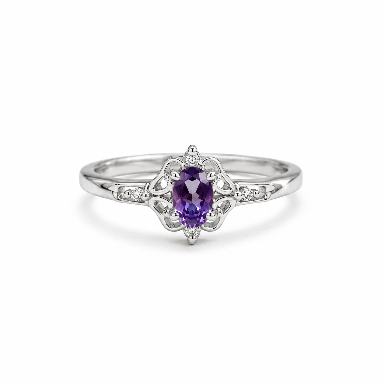 Amethyst Royal Bloom Ring
