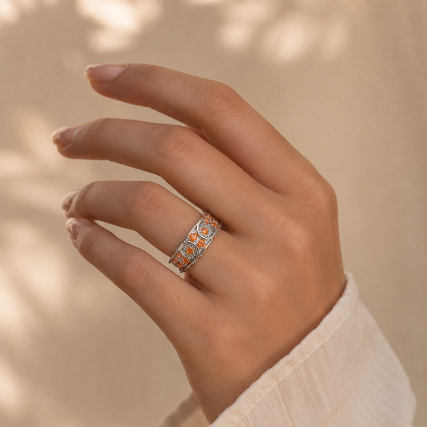 Sunburst Eternity Ring