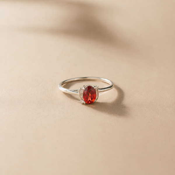 Scarlet Spark Ring