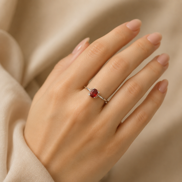 Scarlet Spark Ring