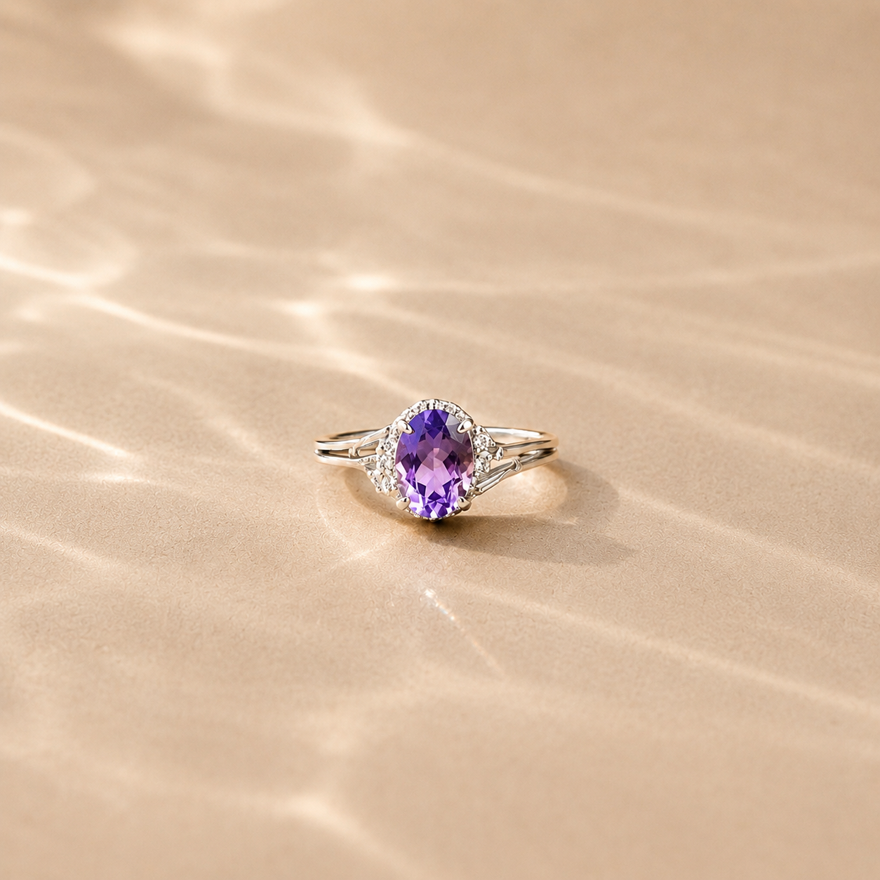 Lavender Grace Amethyst Ring