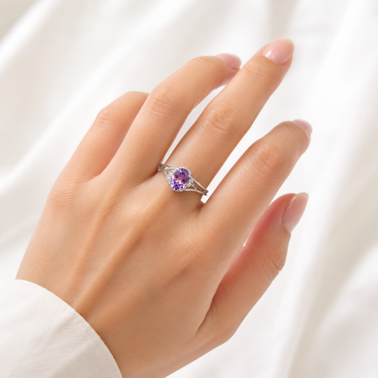 Lavender Grace Amethyst Ring
