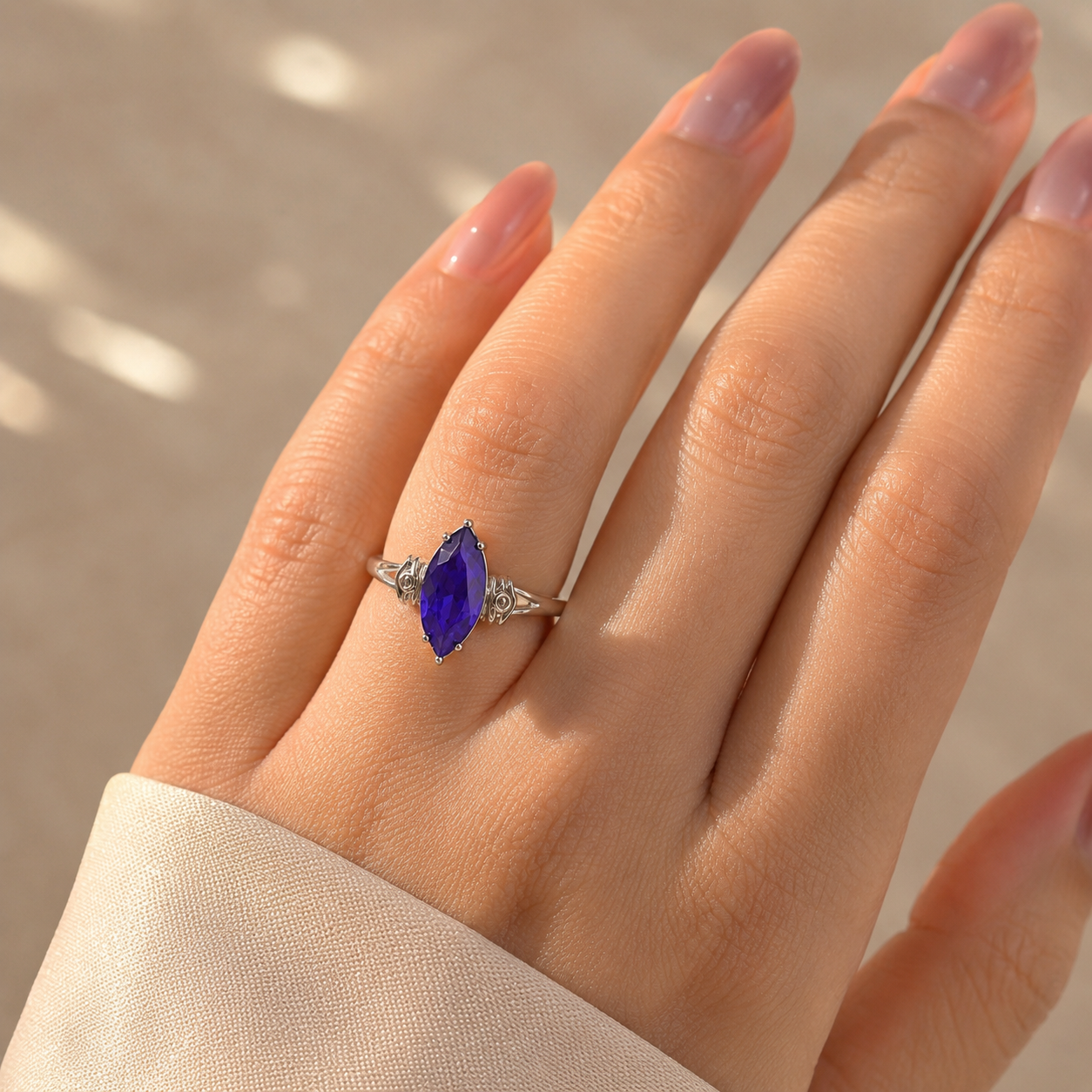 Royal Marquise Amethyst Ring