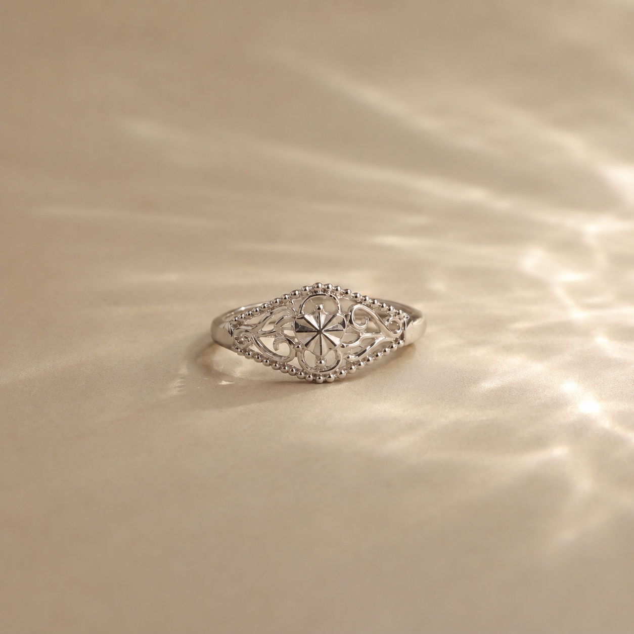 Vintage Filigree Floral Ring