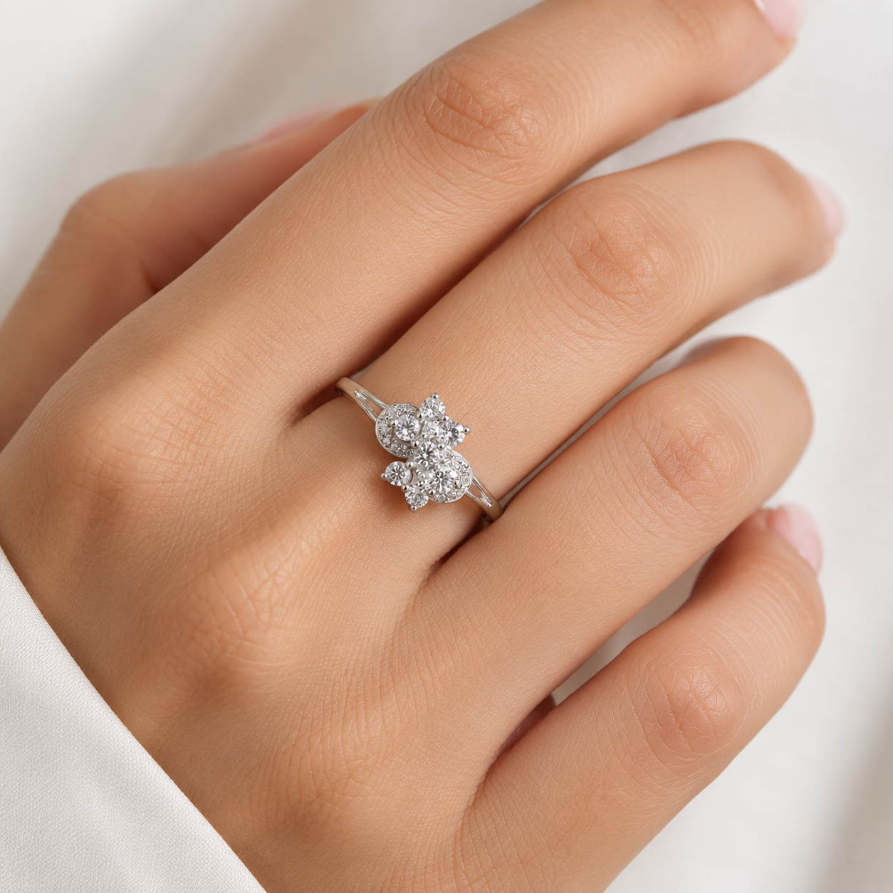 Bloom Cluster CZ Ring