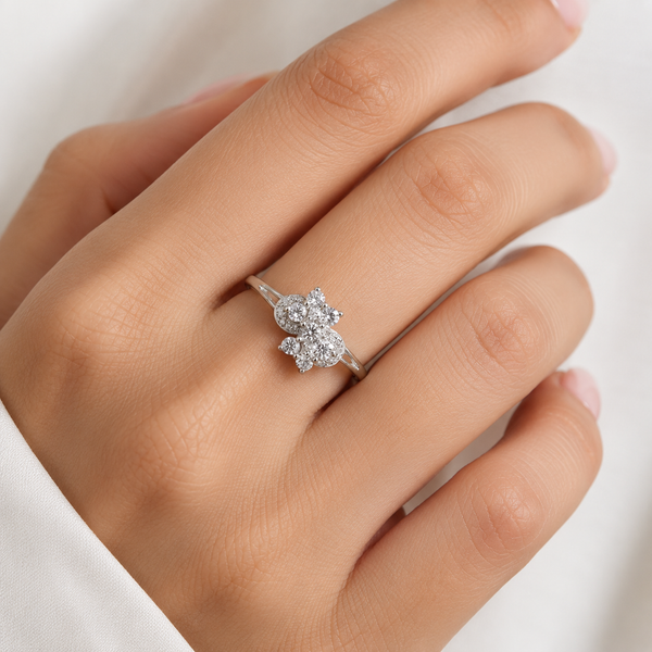 Bloom Cluster CZ Ring