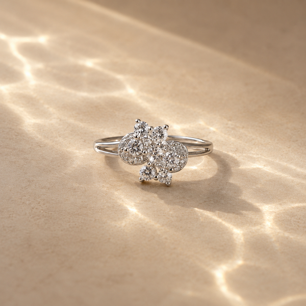 Bloom Cluster CZ Ring