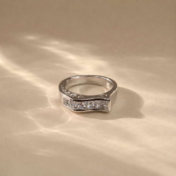 Princess Channel CZ Statement Ring