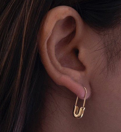 Mini Safety Pin Earrings